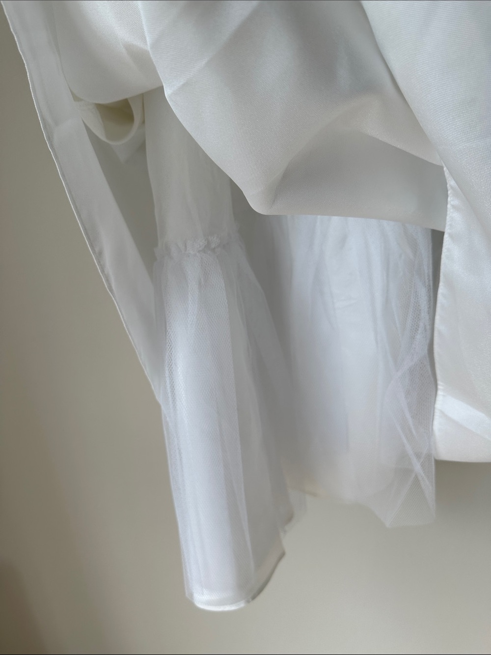 Adrianna Papell White Lace Bodice A-Line Dress Skirt - Picture 10 of 12